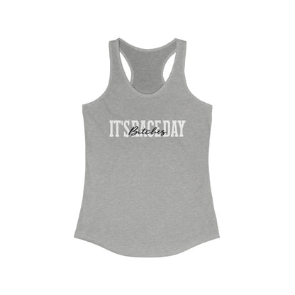 It's Race Day B Racerback Tank