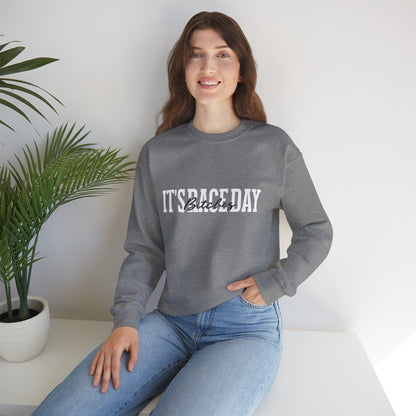 It's Race Day B Unisex Heavy Blend™ Crewneck Sweatshirt