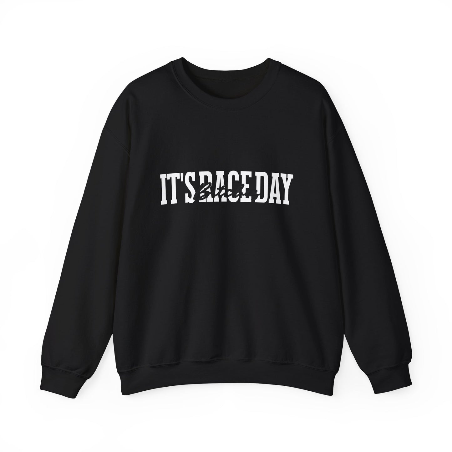 It's Race Day B Unisex Heavy Blend™ Crewneck Sweatshirt