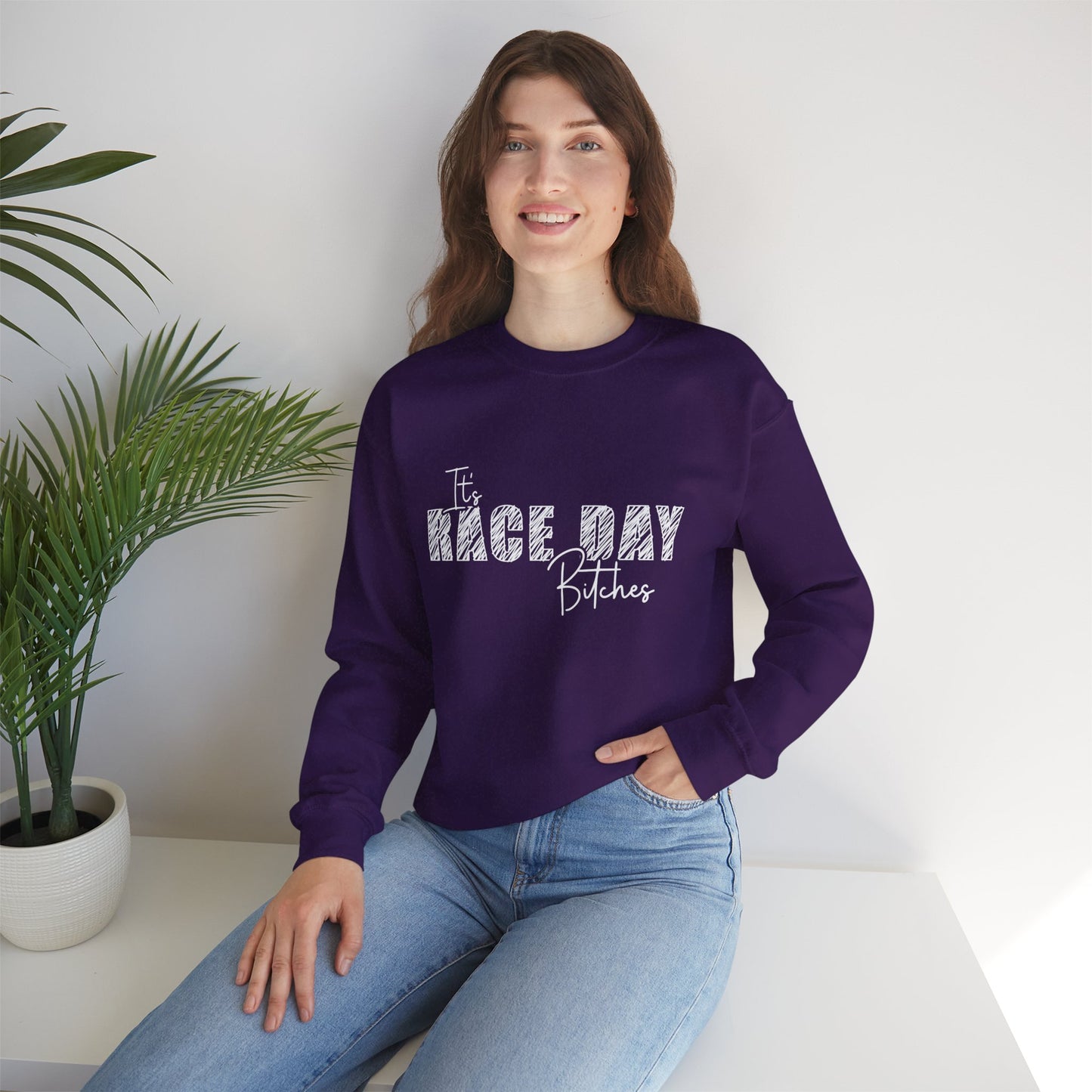 It's Race Day Unisex Heavy Blend™ Crewneck Sweatshirt