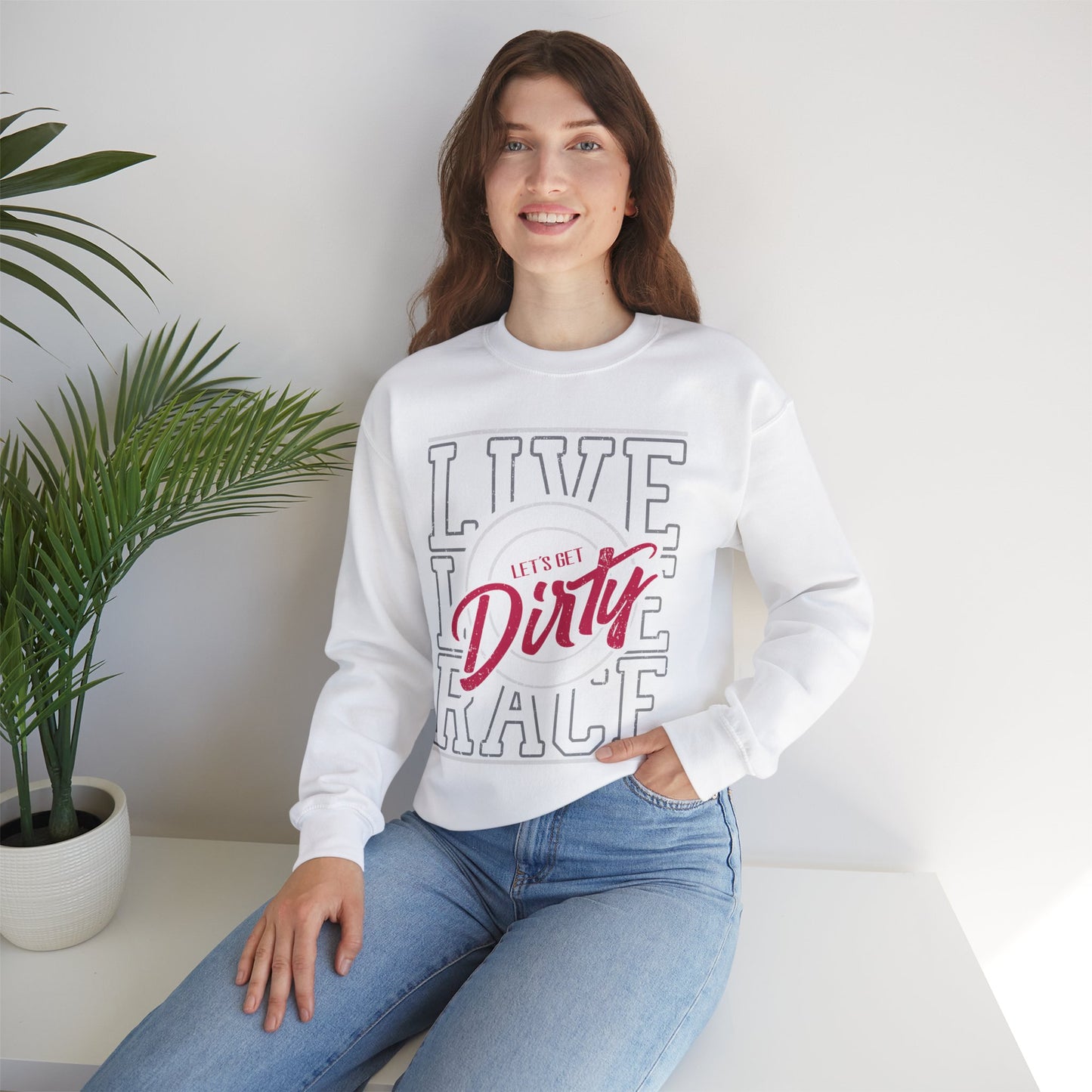 Let's Get Dirty Unisex Heavy Blend™ Crewneck Sweatshirt