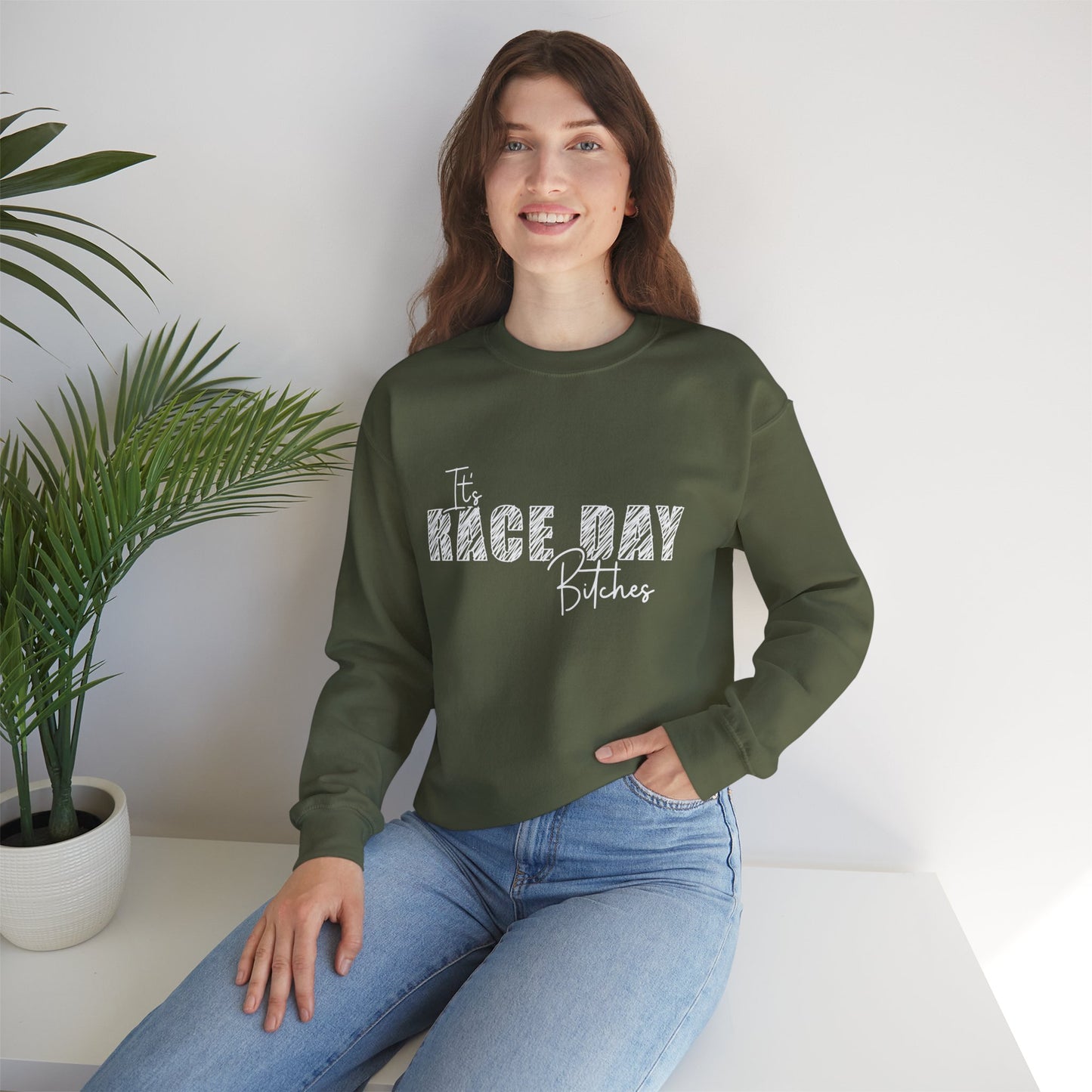 It's Race Day Unisex Heavy Blend™ Crewneck Sweatshirt