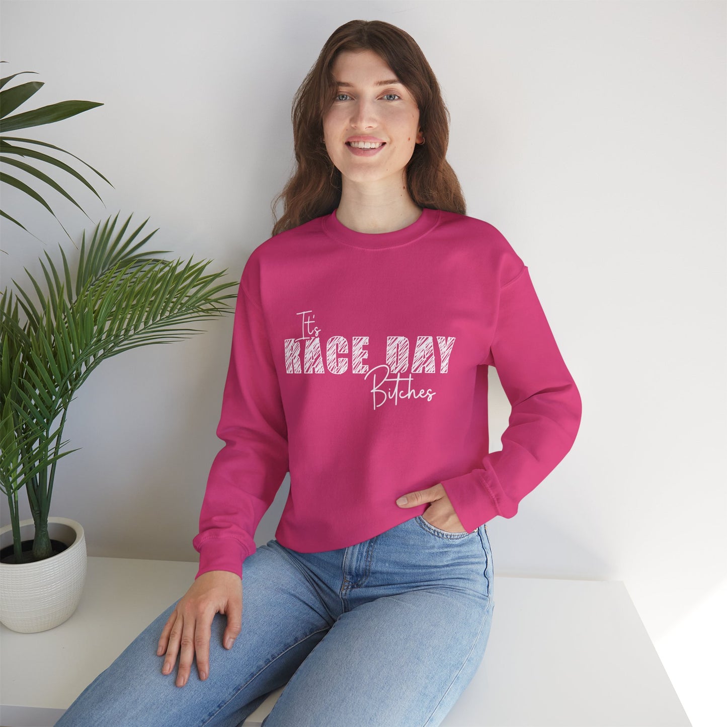 It's Race Day Unisex Heavy Blend™ Crewneck Sweatshirt