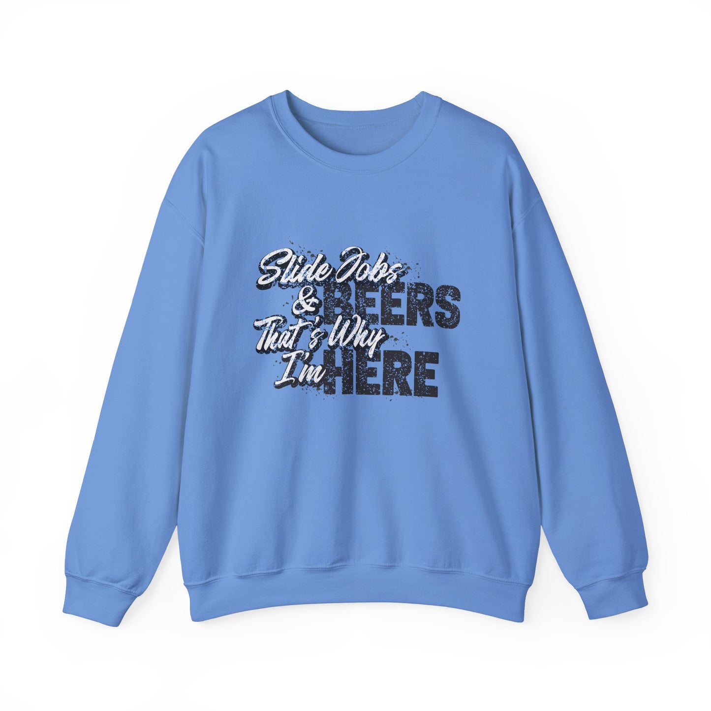 Slide Jobs & Beer Unisex Heavy Blend™ Crewneck Sweatshirt