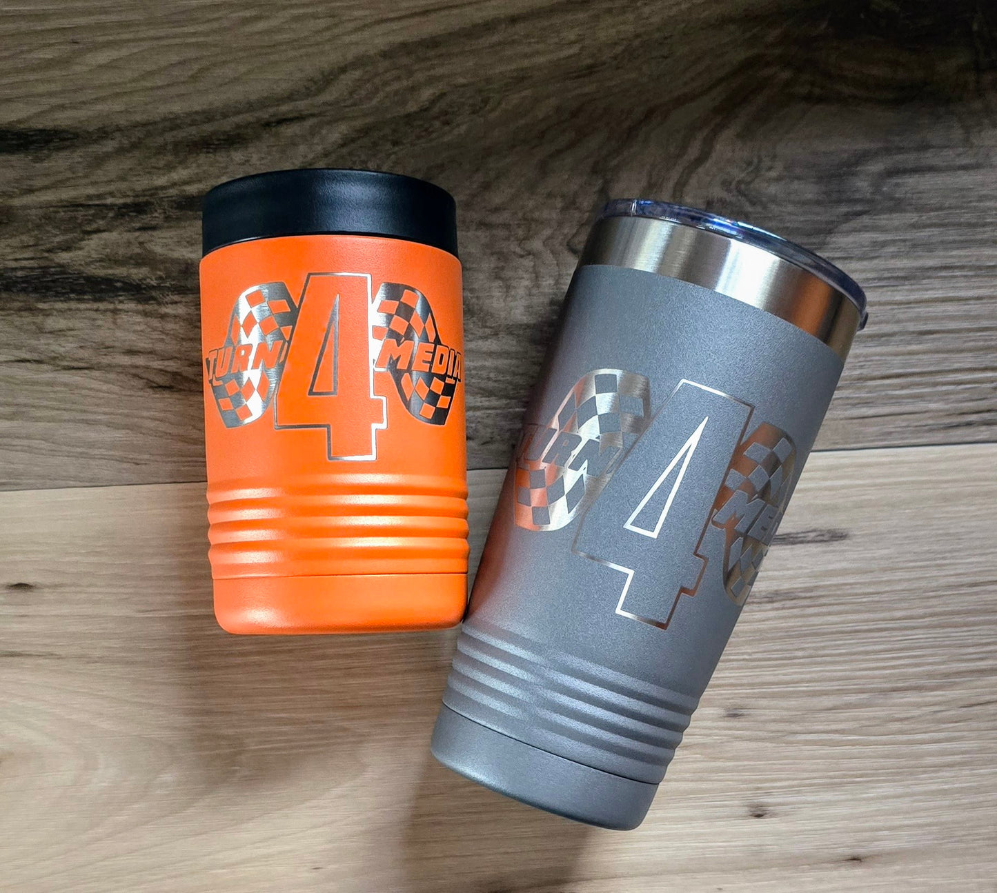 Turn 4 Media Engraved Tumbler