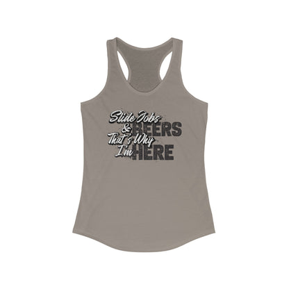 Slide Jobs & Beer Racerback Tank