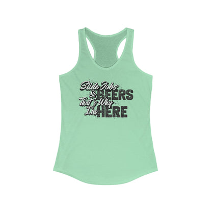 Slide Jobs & Beer Racerback Tank