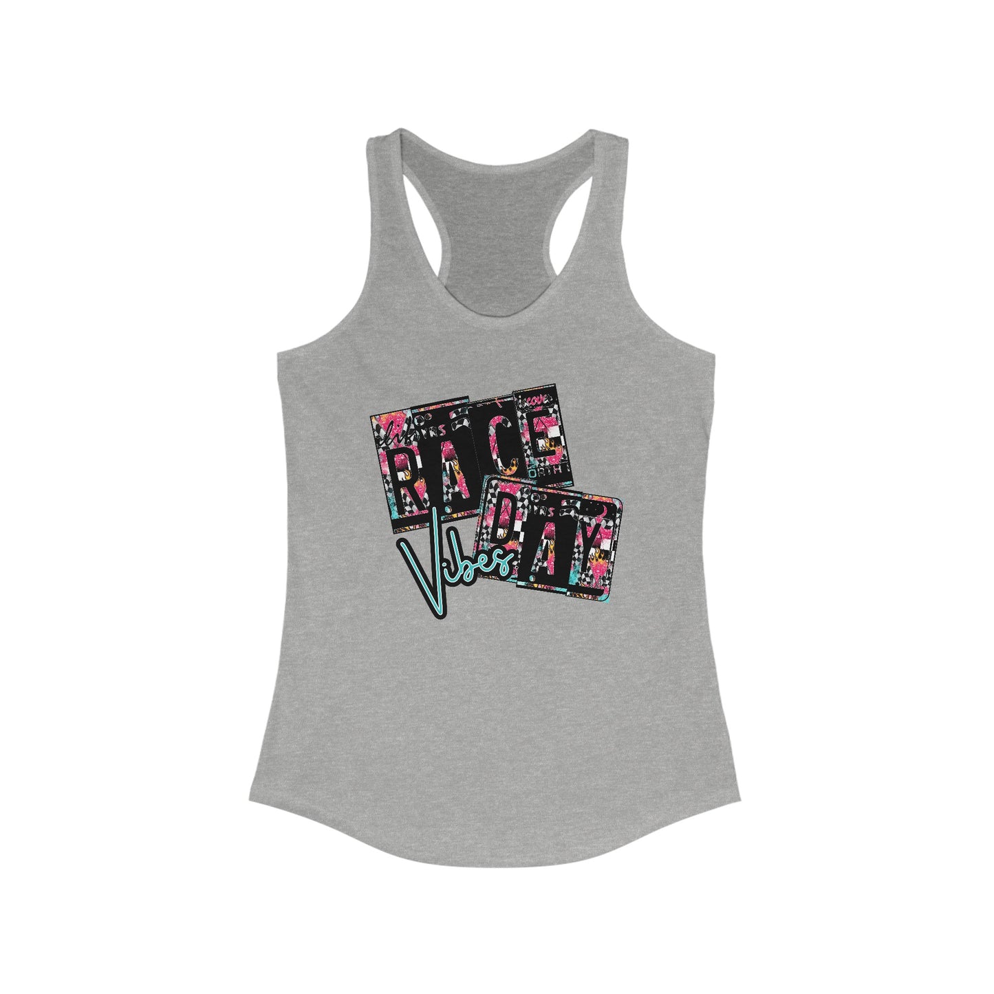 Race Day Vibes Racerback Tank