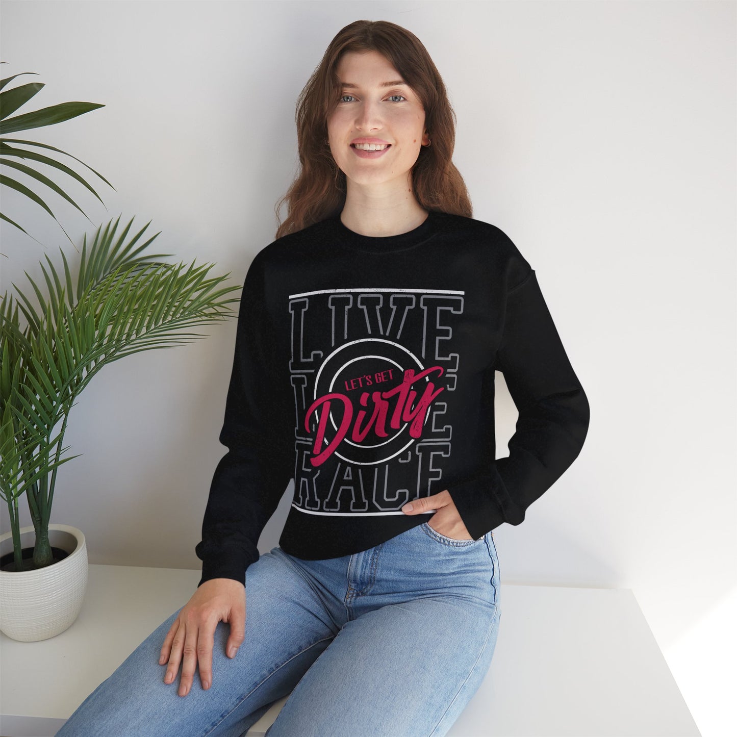 Let's Get Dirty Unisex Heavy Blend™ Crewneck Sweatshirt