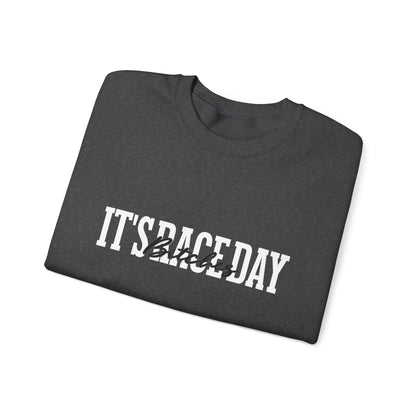 It's Race Day B Unisex Heavy Blend™ Crewneck Sweatshirt