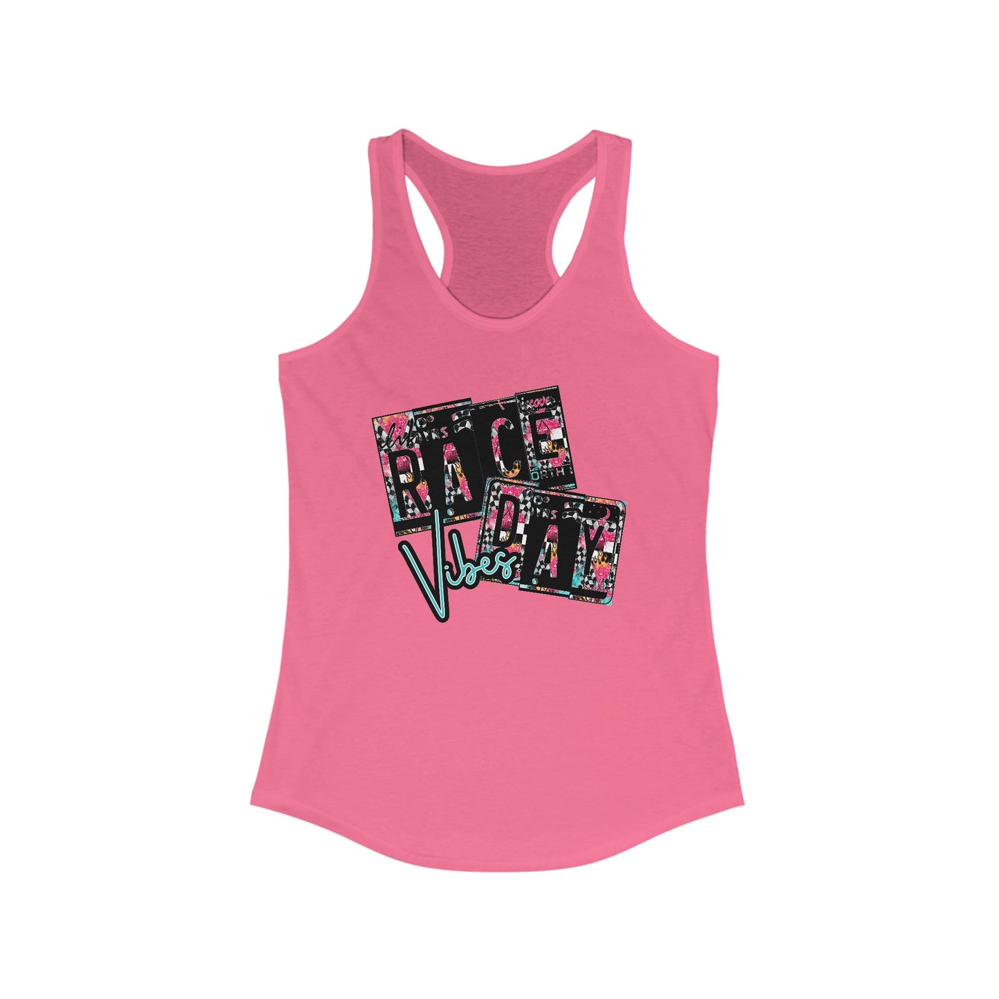 Race Day Vibes Racerback Tank