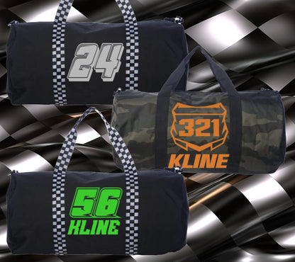 Personalized Race Gear Duffel Bag