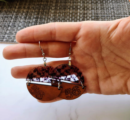 Checkered Flag and Checkered Number Earrings